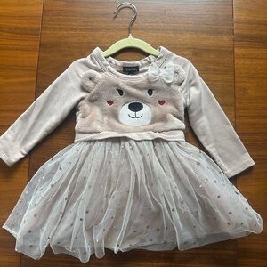 Zunie Pink and White Bear Dress